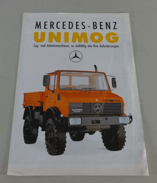 Prospekt / Broschüre Mercedes-Benz Unimog U 600 - U 2150 Stand 03/1989
