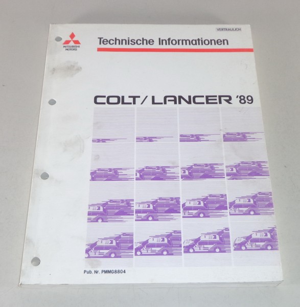 Werkstatthandbuch Techn. Informatonen Mitsubishi Colt / Lancer Modelljahr 1989