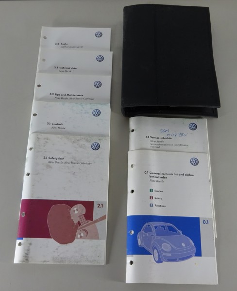 Owner's Manual / Handbook + Wallet VW New Beetle Type 9C printed 05/2006