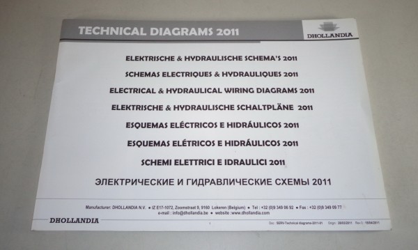 Elektrische / Hydraulische Schaltpläne DHOLLANDIA Ladebordwände von 2011