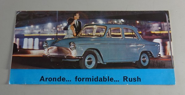 Prospekt / Broschüre Simca Aronde P 60 Rush Stand 1960