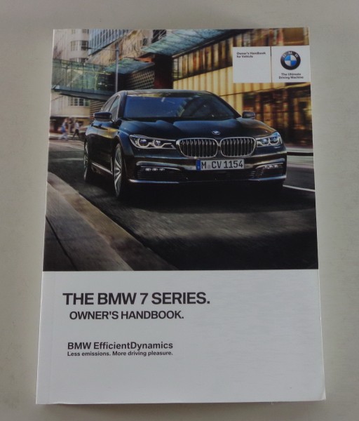 Owner's Manual BMW 7-Series G11 from 2016