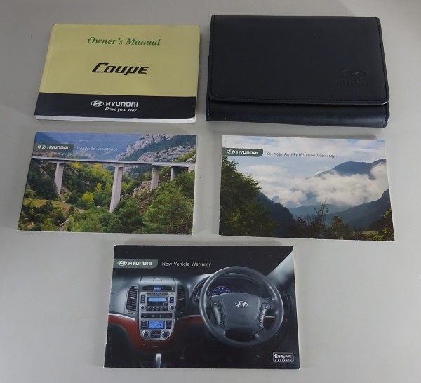 Owner's Manual / Handbook + Wallet Hyundai Coupe Type GK from 2008