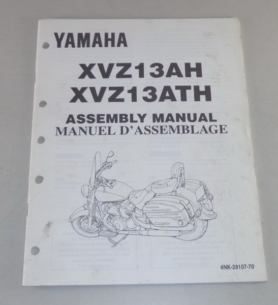 Montageanleitung / Set Up Manual Yamaha XVZ 13 AH / XVZ 13 ATH Stand 10/1995