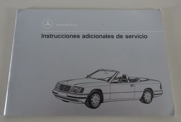Instrucciones adicionales de servicio Mercedes Benz W124 / A124 convertible