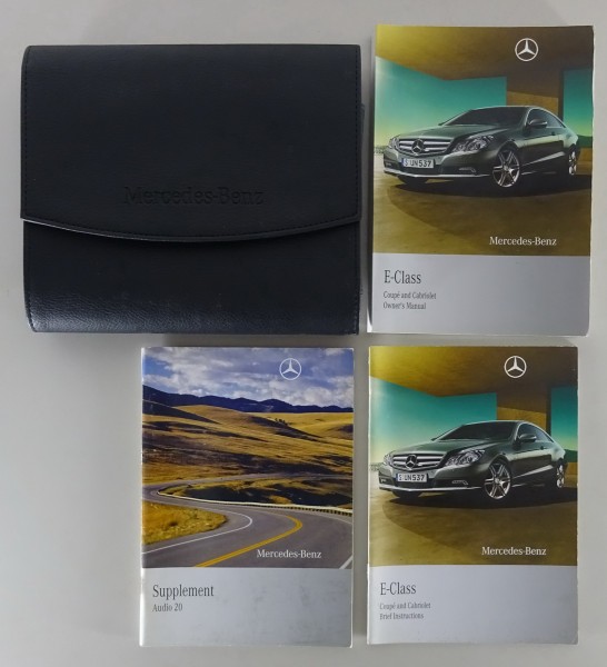 Wallet + Owner´s Manual Mercedes E-Klasse Typ C207/A207 Coupé + Cabrio von 2009