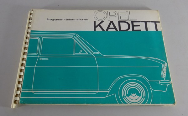 Händler-Prospekt / interne Verkäufer-Broschüre Opel Kadett B von 1965