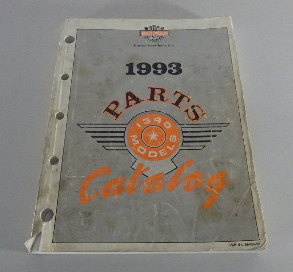 Parts catalog / Spare parts list Harley Davidson 1340 Models 1993 from 1992