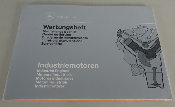 Wartungsheft Mercedes Benz Industriemotoren OM 441 - 444 LA von 08/1990