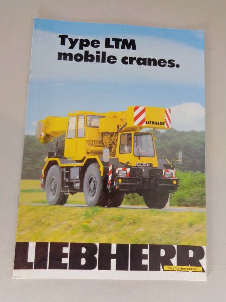 Brochure Liebherr LTM 1022, 1030, 1060 „Type LTM mobile cranes" printed 09/1983