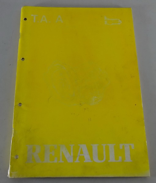 Werkstatthandbuch Renault Automatikgetriebe Typ AR4 Stand 1988