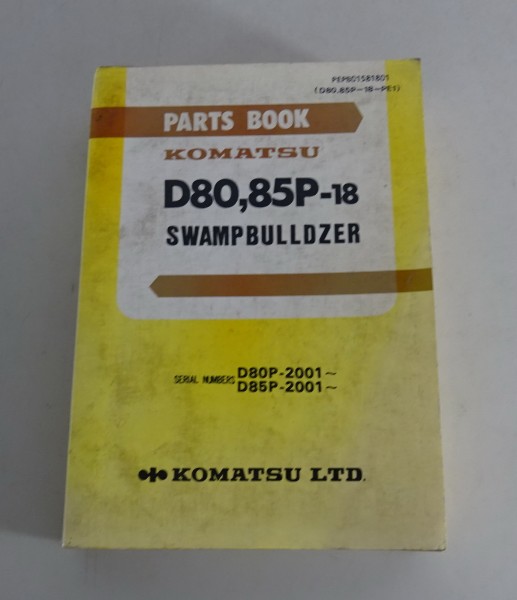 Parts Catalogue / Teilekatalog Komatsu Sumpfbulldozer D80 / D85P-18 Stand 04/80