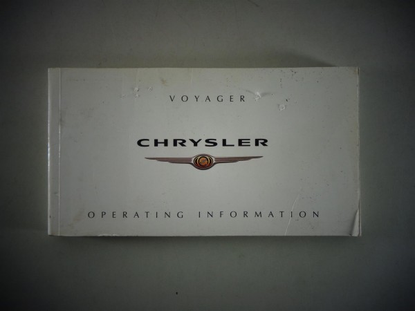 Owner's Manual Chrysler Voyager Typ RG von 01/2004