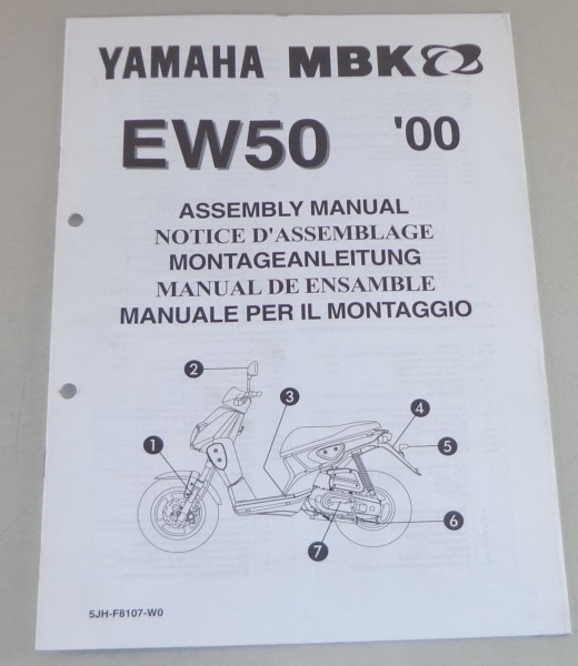 Montageanleitung / Set Up Manual Yamaha MBK EW 50 Stand 2000