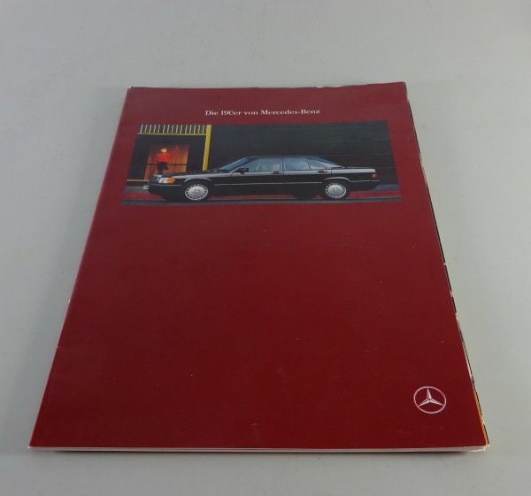 Faltprospekt Mercedes-Benz W201 190 E, D - Die 190er von Mercedes-Benz v. 8/1989