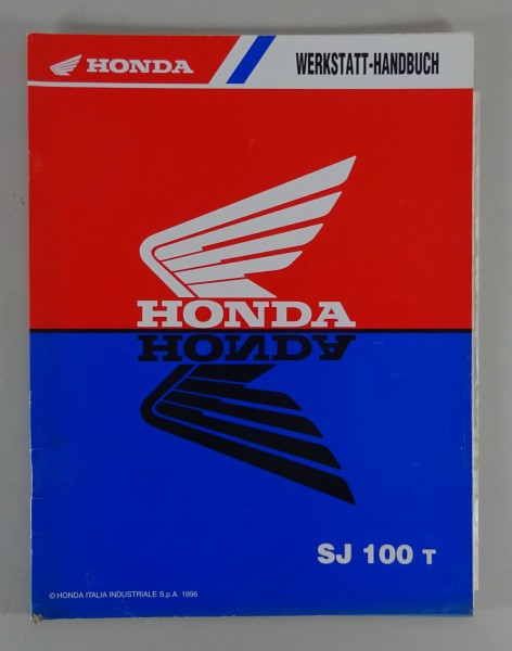 Werkstatthandbuch Ergänzung Honda Roller SJ 100 Bali Stand 1996