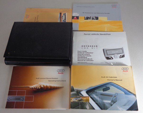 Owner's Manual + Wallet Audi A4 B6 Cabriolet type 8H from 05/2003