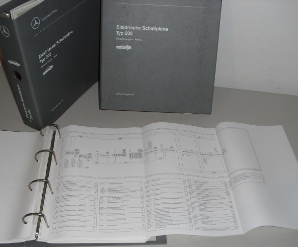 Werkstatthandbuch Elektrische Schaltpläne Mercedes Benz C-Klasse W203 ab 2000