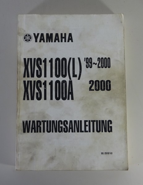 Werkstatthandbuch / Workshop Manual Yamaha XVS 1100 (L) XVS 1100 A von 1999-2000
