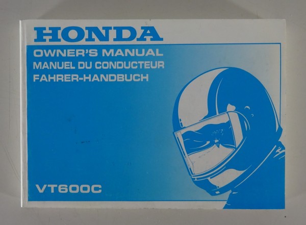 Betriebsanleitung / Handbuch / Owner´s Manual Honda Shadow VT 600 C von 1997