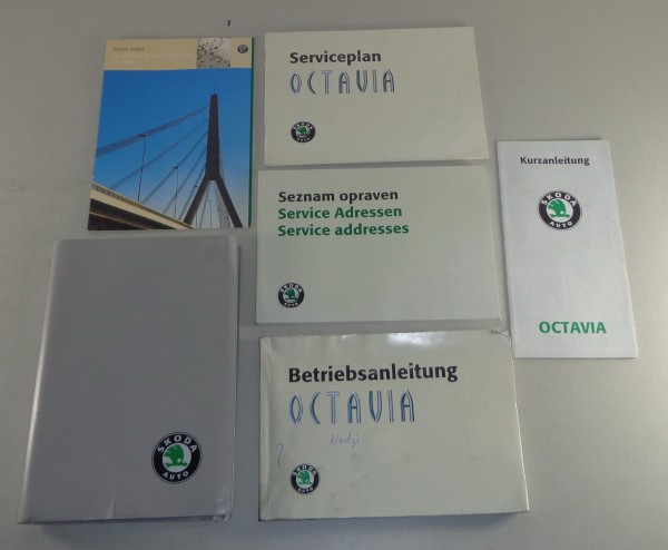 Bordmappe + Betriebsanleitung Skoda Octavia Stand 08/1998