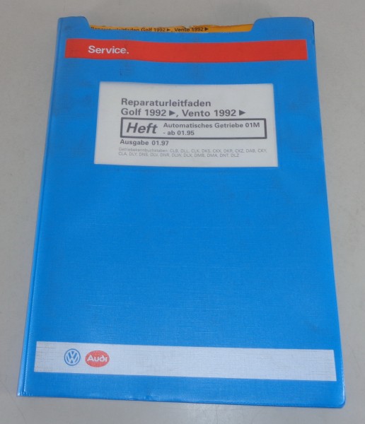 Werkstatthandbuch / Reparaturleitfaden VW Golf 3/III + Vento Getriebe 01M 1/1997