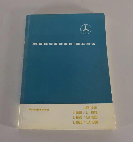 Betriebsanleitung Mercedes-Benz Schwerer Kurzhauber LAK / L /LA Stand 02/1964