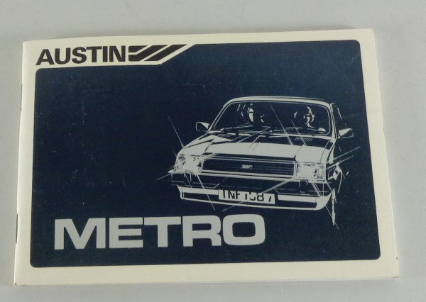 Service Handbuch Austin Metro von 1980