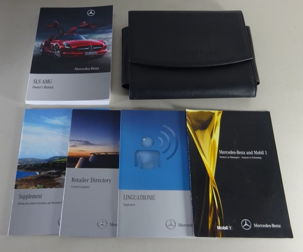 Wallet + Owner´s Manual / Handbook Mercedes-Benz SLS AMG C197 from 02/2010