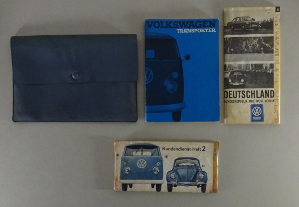 Bordmappe mit Betriebsanleitung VW Bus / Transporter / Samba T1 Stand 08/1965