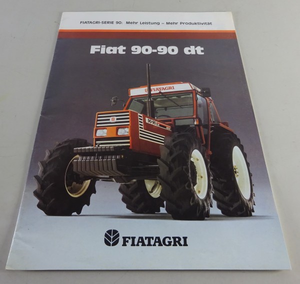 Prospekt / Broschüre Fiat - Fiatagri Traktoren 90-90 DT Stand ca. 1984