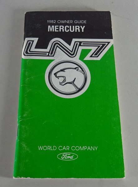 Owner´s Manual / Handbook Mercury LN 7 Stand 1982