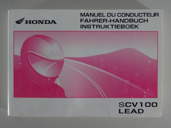 Betriebsanleitung / Owner´s Manual Roller Honda SCV 100 Lead Stand 07/2003