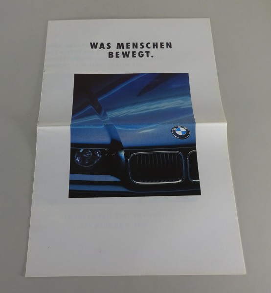 Prospekt / Broschüre BMW 3er E36 316i / 318i / 320i / 325i von 02/1990