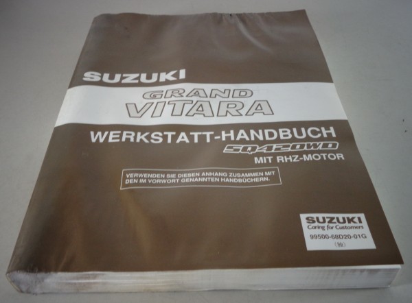 Werkstatthandbuch / Reparaturleitfaden Suzuki Grand Vitara SQ420WD mit RHZ-Motor