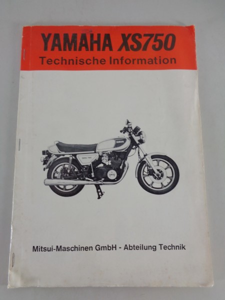 Technische Information mit periodischen Wartungsarbeiten Yamaha XS 750