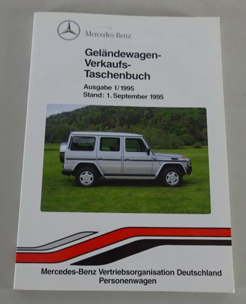 Verkaufstaschenbuch Mercedes G-Klasse / G-Modell W463 / W461 Stand 09/1995