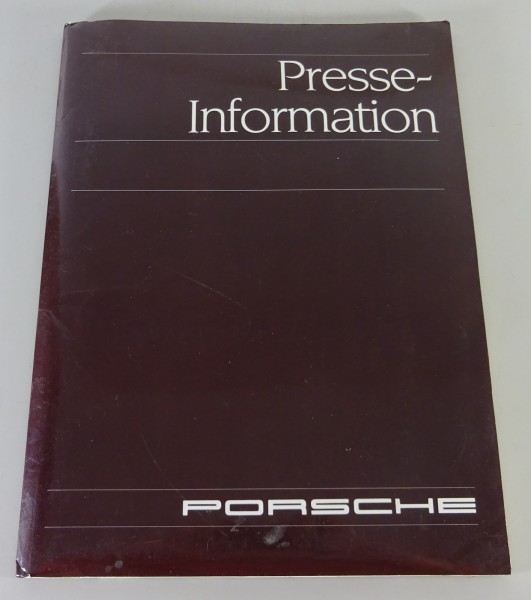 Pressemappe + Pressefotos Porsche 911 G-Modell / 930 - Turbo