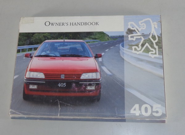 Owner's manual / handbook Peugeot 405 edition 07/1994