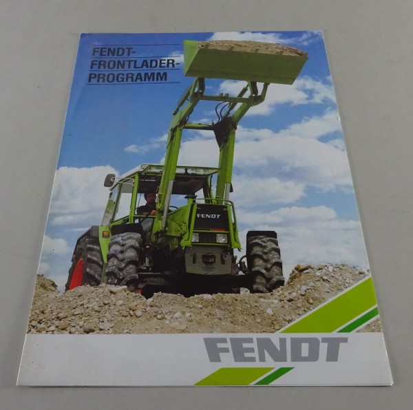 Faltprospekt Fendt-Frontlader-Programm Stand 04/1991