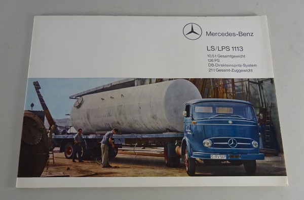 Prospekt / Broschüre Mercedes-Benz LS/LPS 1113 Sattelzugmaschinen Stand 03/1965
