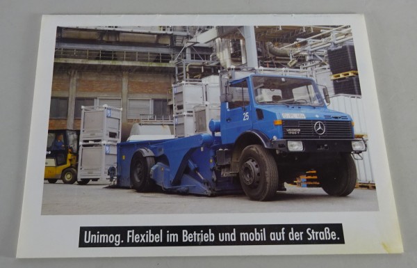 Prospekt Mercedes-Benz Unimog 2100 / 1400 / 1200 T / 1600 Stand 10/1990
