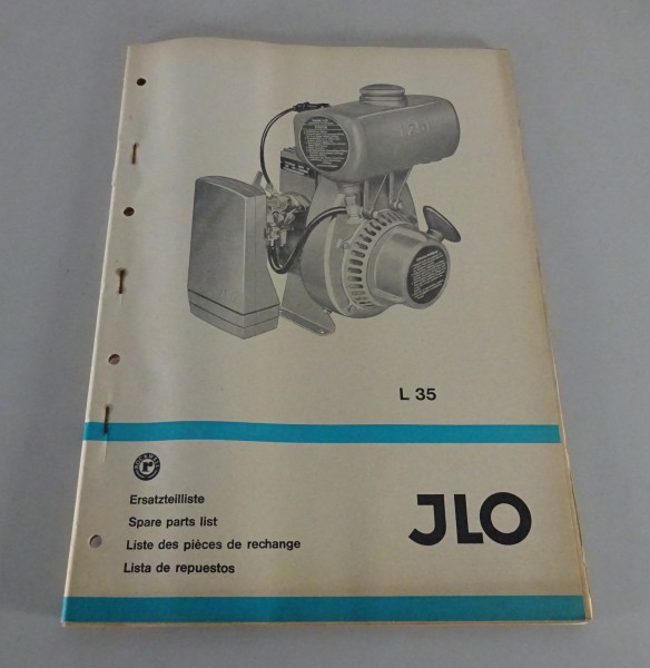Teilekatalog / Ersatzteilliste ILO / JLO Allzweck-Motor L 35 Stand 01/1968