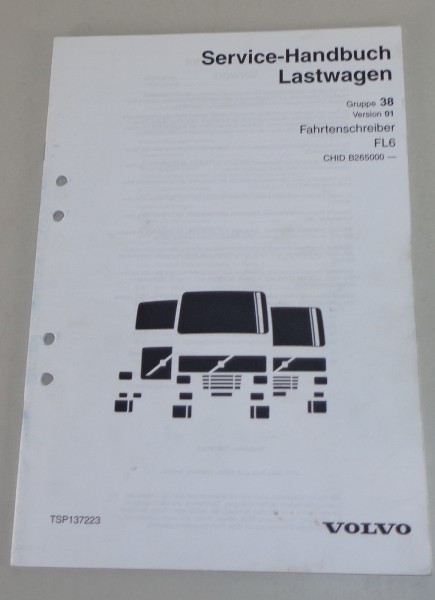 Werkstatthandbuch Volvo LKW FL6 Fahrtenschreiber von 2000