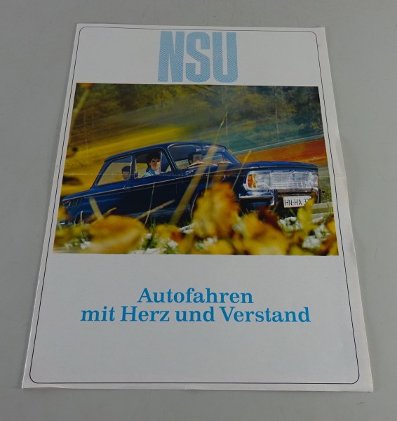Prospekt / Broschüre NSU Prinz 4, T5, 110, 1000, Sport Prinz v. ca. 1965