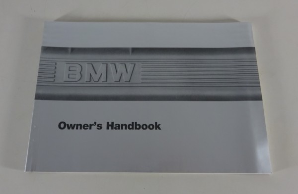 Owner's Manual / Handbook BMW 6-Series E24 628/635 CSi + M635 CSi from 06/1986