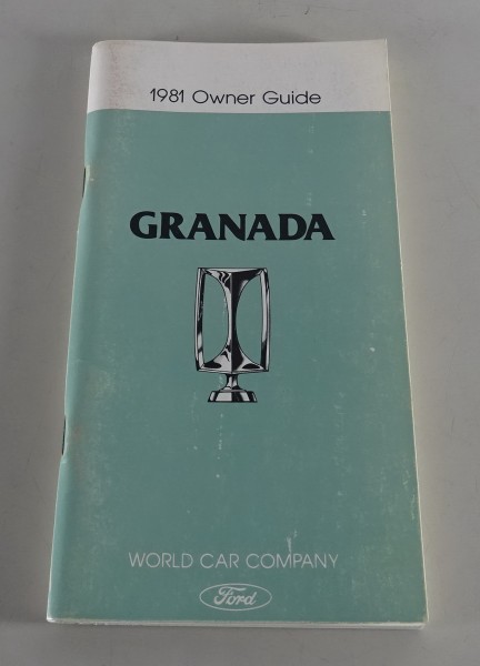 Owner´s Manual / Handbook Ford Granada USA Stand 1981