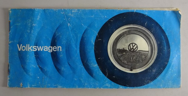 Prospekt VW Programm ca. 1960 - 1965 mit Käfer / T1 + Samba / Karmann Ghia