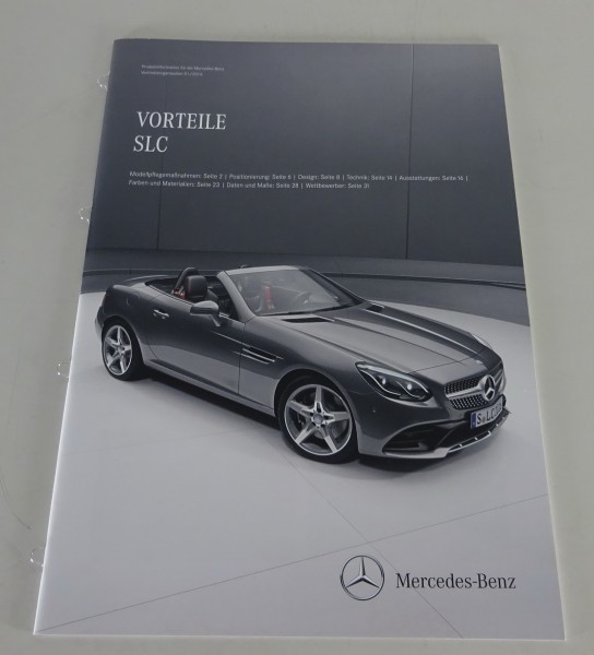 Vorteile Mercedes-Benz SLC 180, 200, 300 + SLC 250d R172 Stand 01/2016