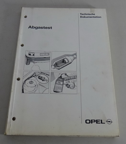 Werkstatthandbuch / Technische Dokumentation Abgastest Opel ab Baujahr 1993